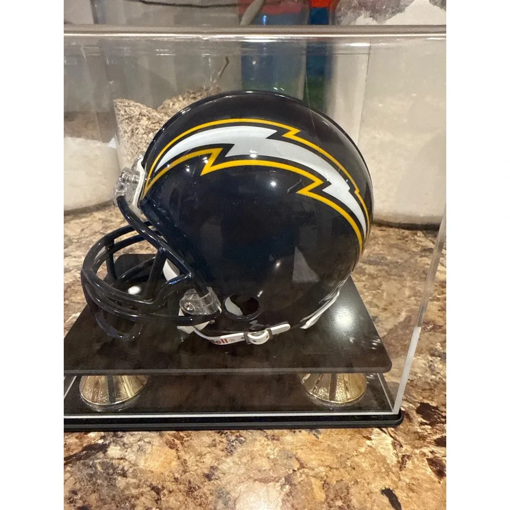 Los Angeles Chargers Mini Football Helmet Ladainian Tomlinson Autograph - Picture 3 of 5